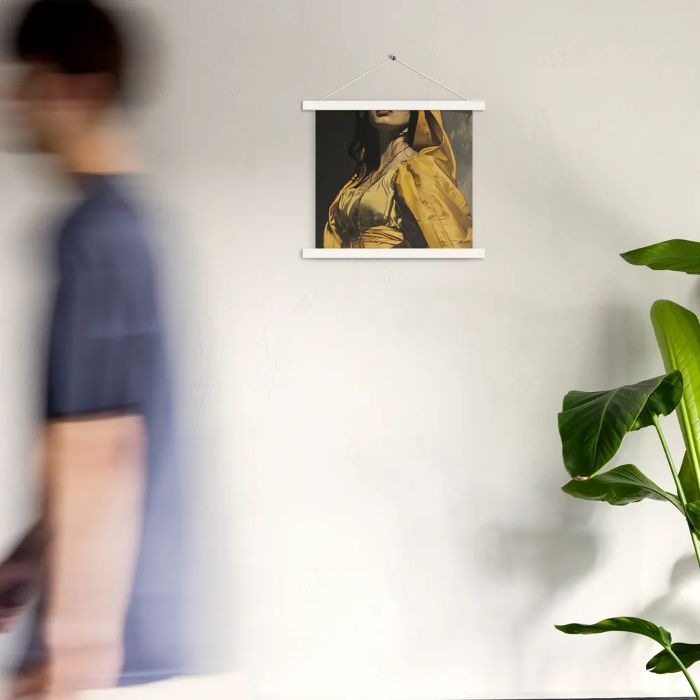 Veiled Confidence | Poster With White Wood Hanger | 14″×14″