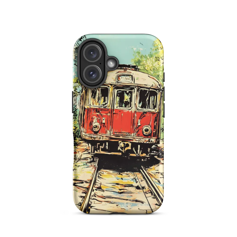 Echoes of Transit: A Train's Journey | Phone Case |  16 | Tough Case | Matte