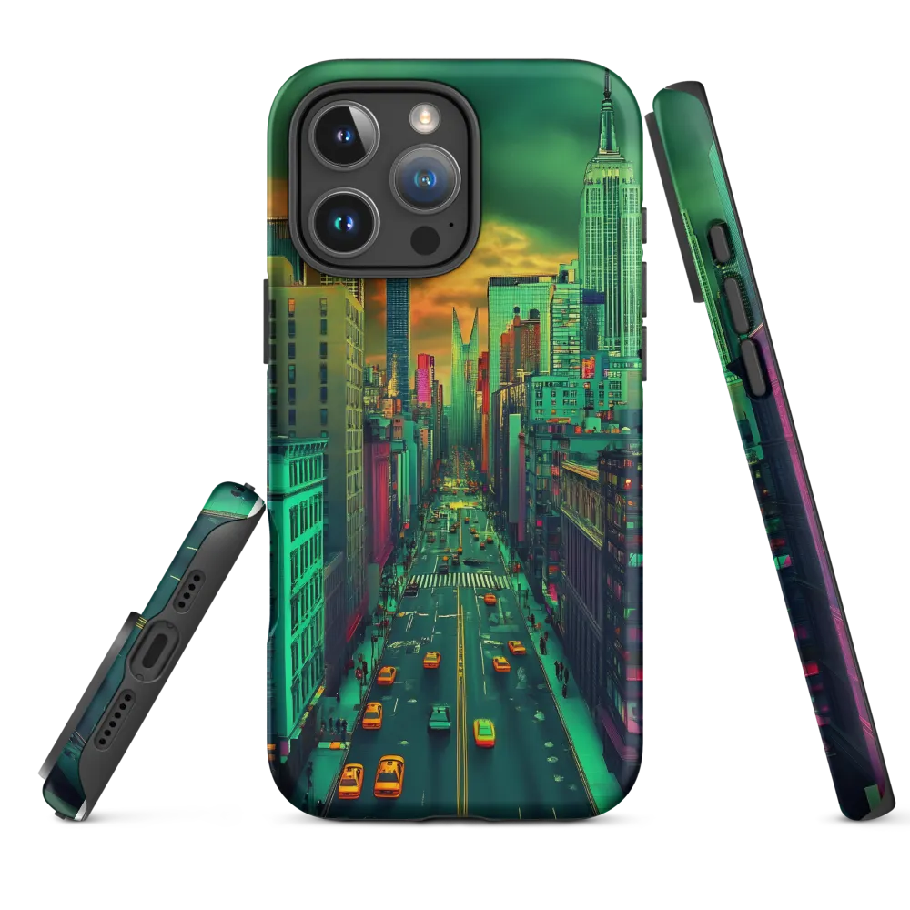 Urban Surrealism: Neon Dreams | Phone Case |  16 Pro Max | Tough Case | Matte