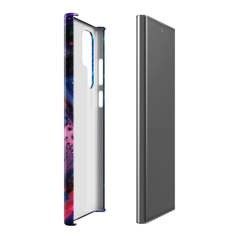 Twilight Reflections: A Serene Beach Aerial | Phone Case |  S22 Ultra | Snap Case | Glossy