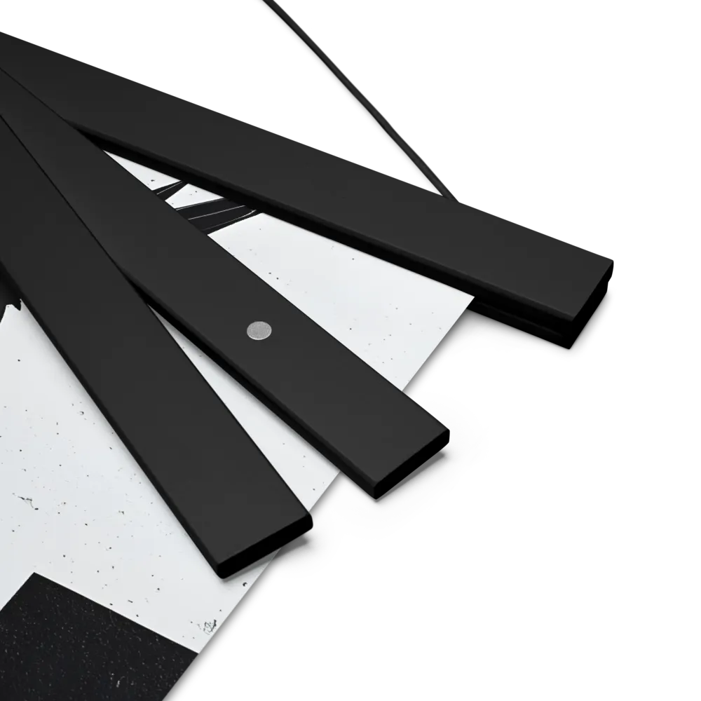Whispers of Darkness | Poster With Black Wood Hanger | 10″×10″