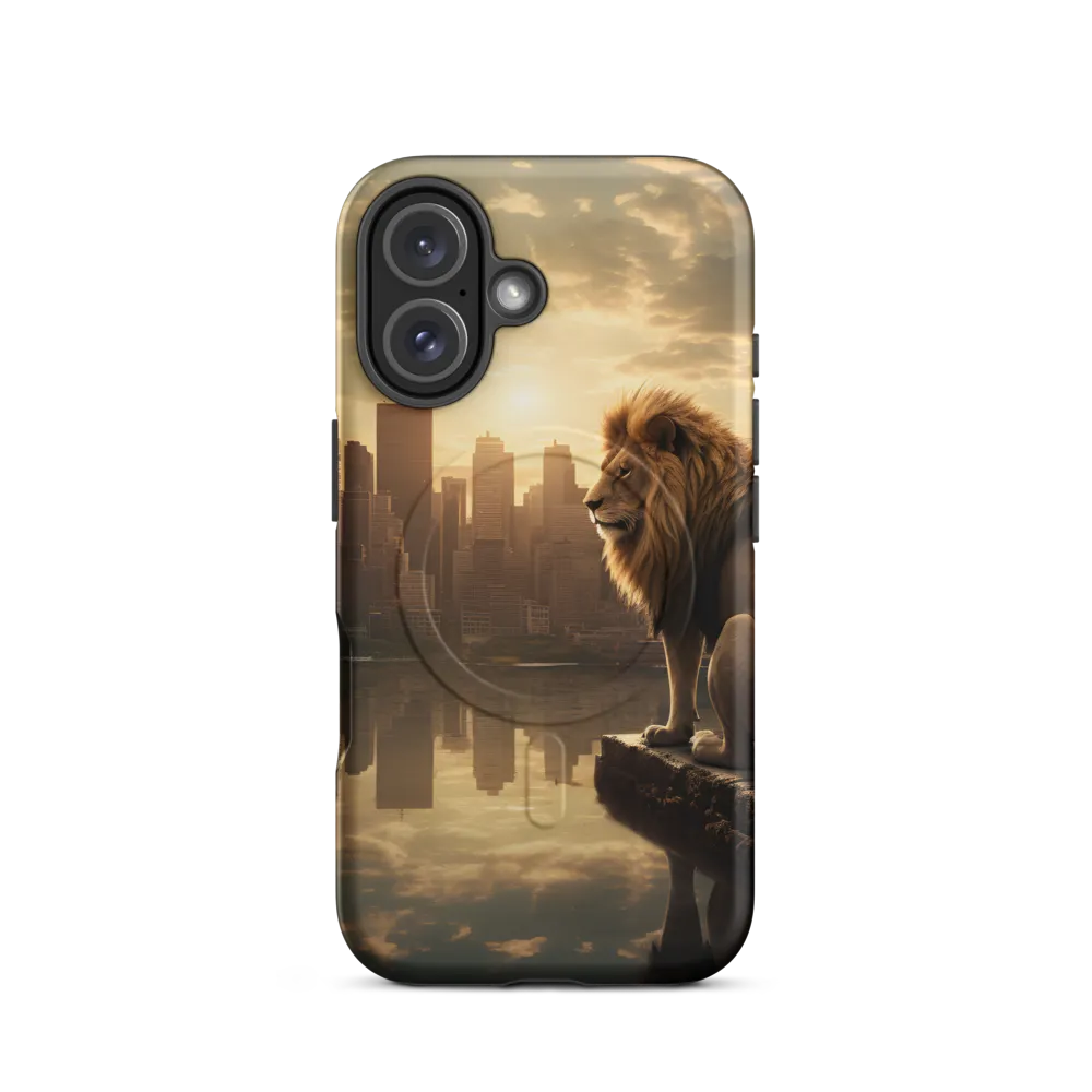 The Lion's Gaze Over the Urban Symphony
