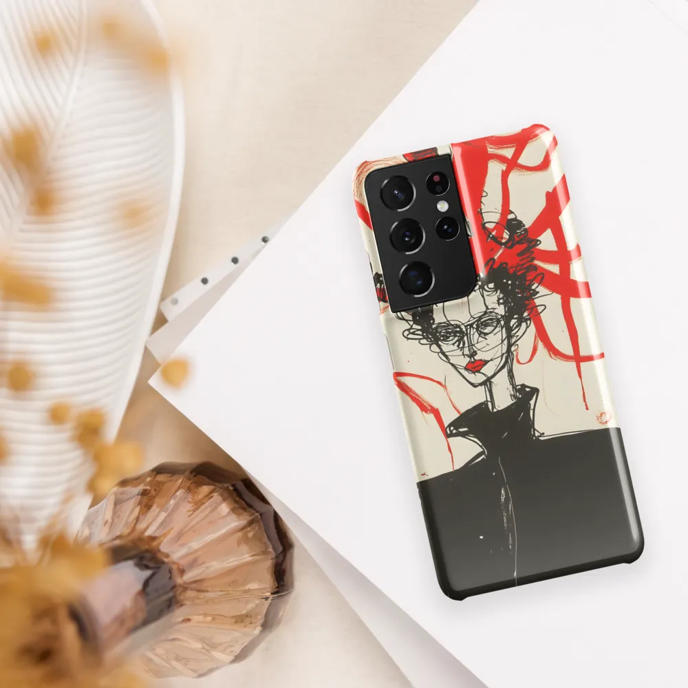 Dramatic Elegance in Red and Black