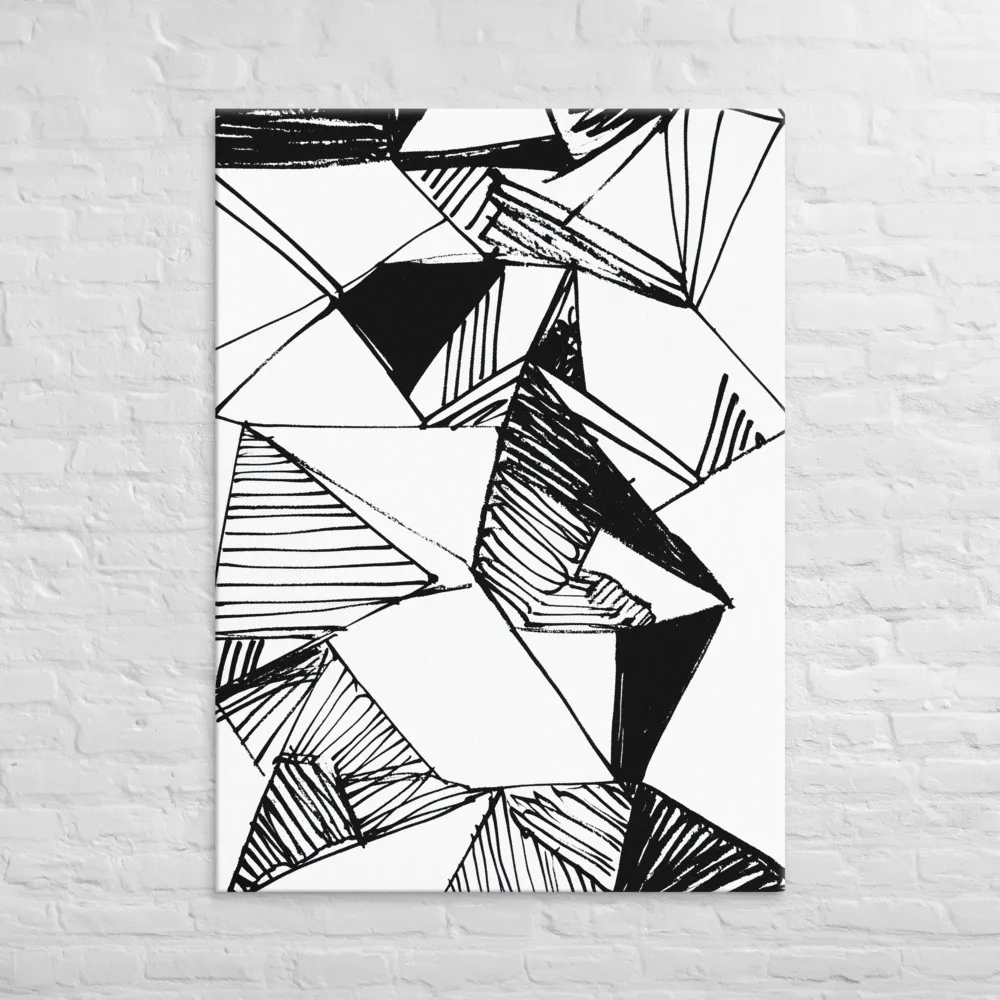 Dynamic Geometry in Ink | Canvas | 40″×55″