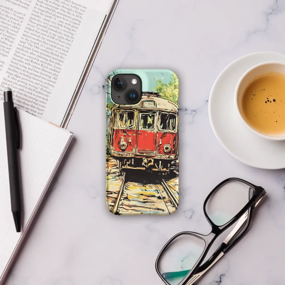 Echoes of Transit: A Train's Journey | Phone Case |  15 | Snap Case | Matte