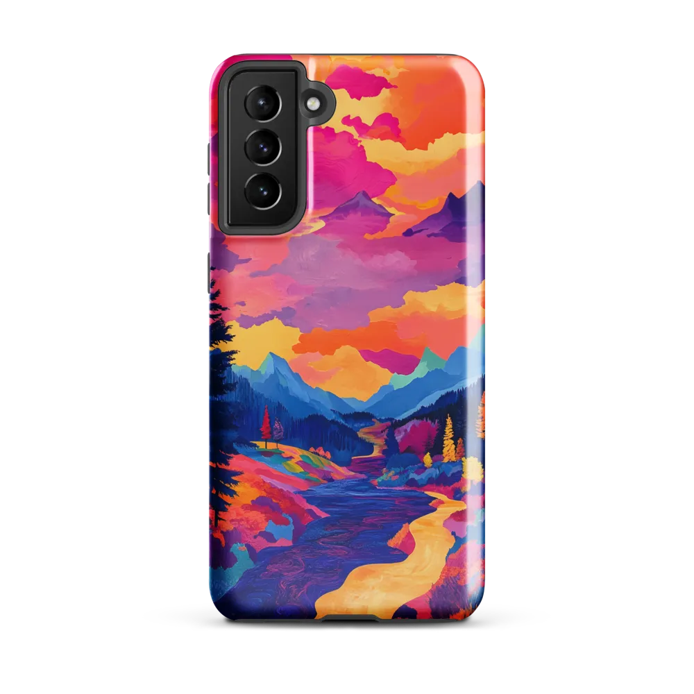 Radiant Serenity: A Surreal Landscape | Phone Case |  S21 Plus | Tough Case | Glossy