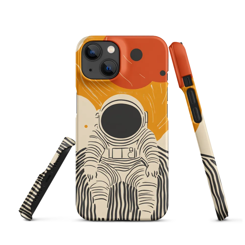 Astronaut in Cosmic Thoughts | Phone Case |  14 | Snap Case | Matte