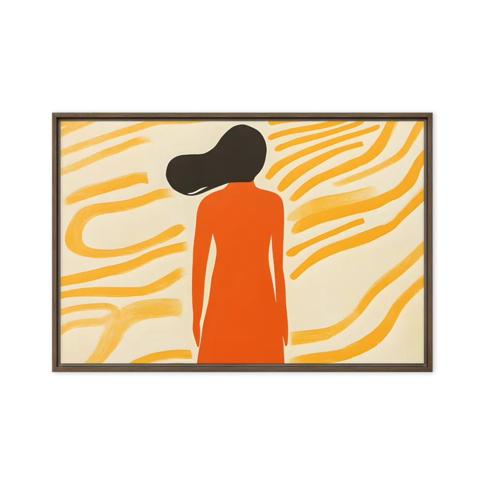 Connection to Serenity | Canvas with Brown Frame | 20″×30″
