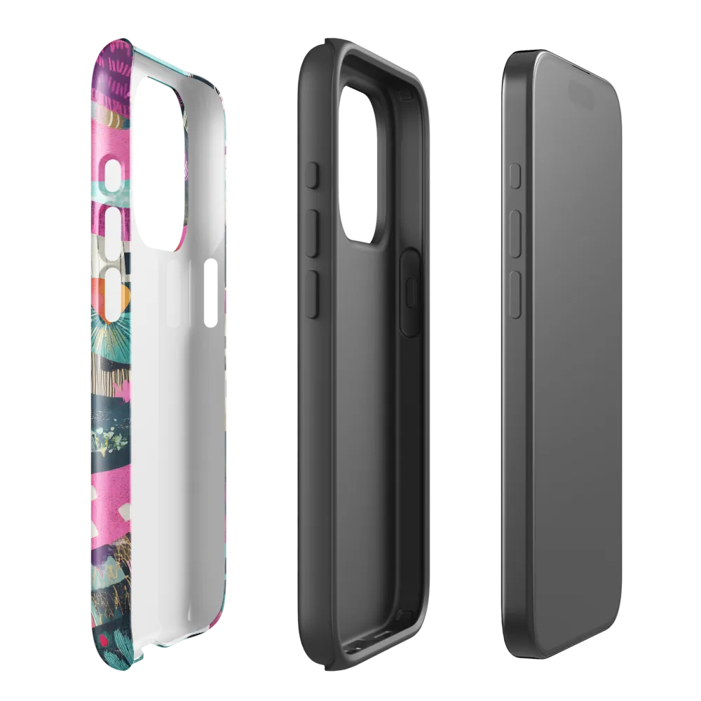 Whimsical Journey Through a Vibrant Landscape | Phone Case |  15 Pro | Tough Case | Glossy