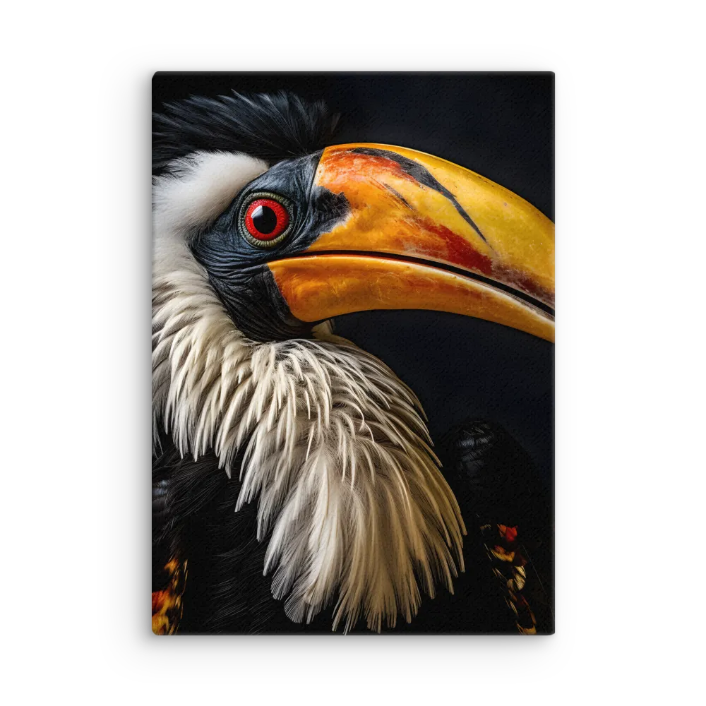Majestic Hornbill Portrait | Thin Canvas | 20″×28″