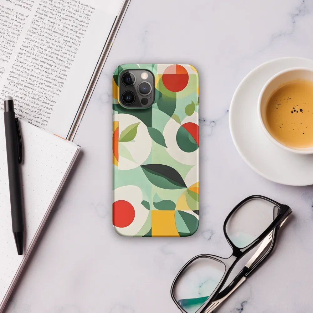 Harmony in Shapes: A Playful Abstract Design | Phone Case |  12 Pro Max | Snap Case | Matte