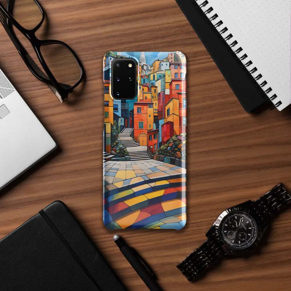 Vibrant Village: A Cubist Journey