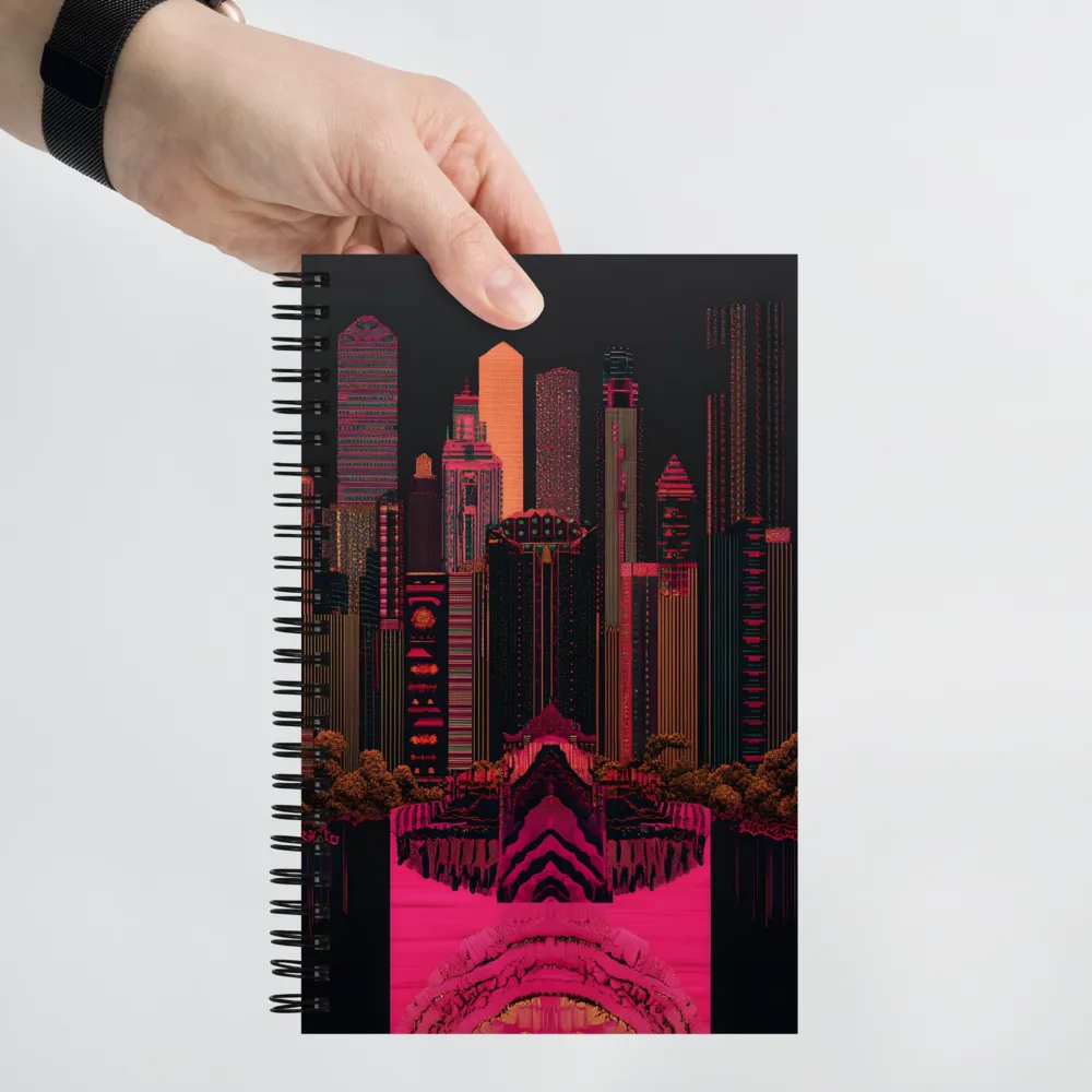 Urban Fusion: A Vibrant Dreamscape | Spiral Notebook