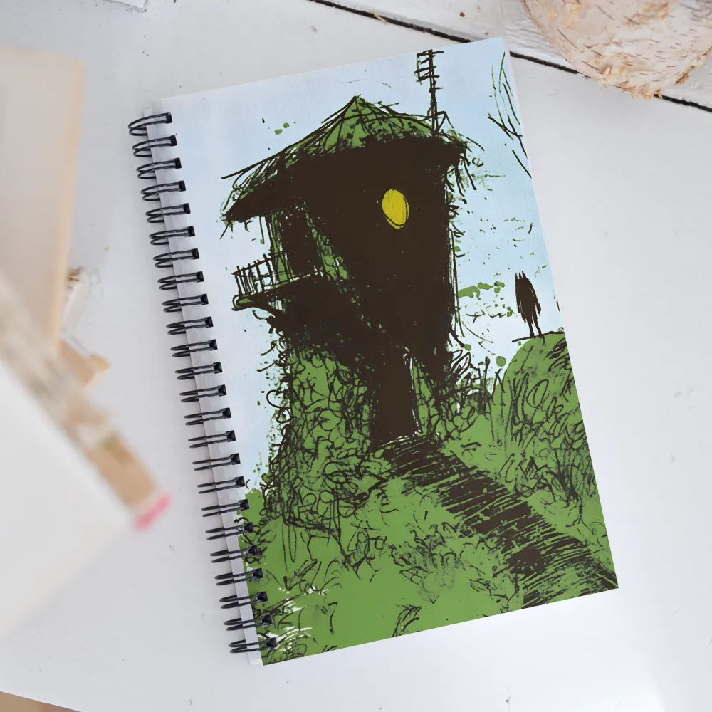 Whispers of the Mysterious House | Spiral Notebook