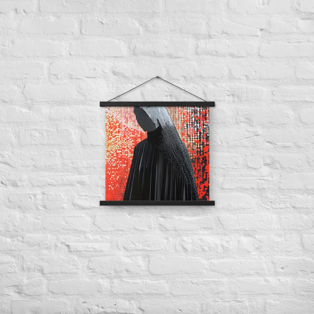 Veil of Modernity | Poster With Black Wood Hanger | 18″×18″