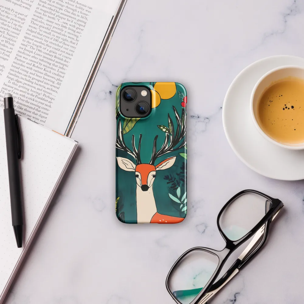 Nature's Embrace: The Majestic Deer | Phone Case |  13 Mini | Snap Case | Glossy