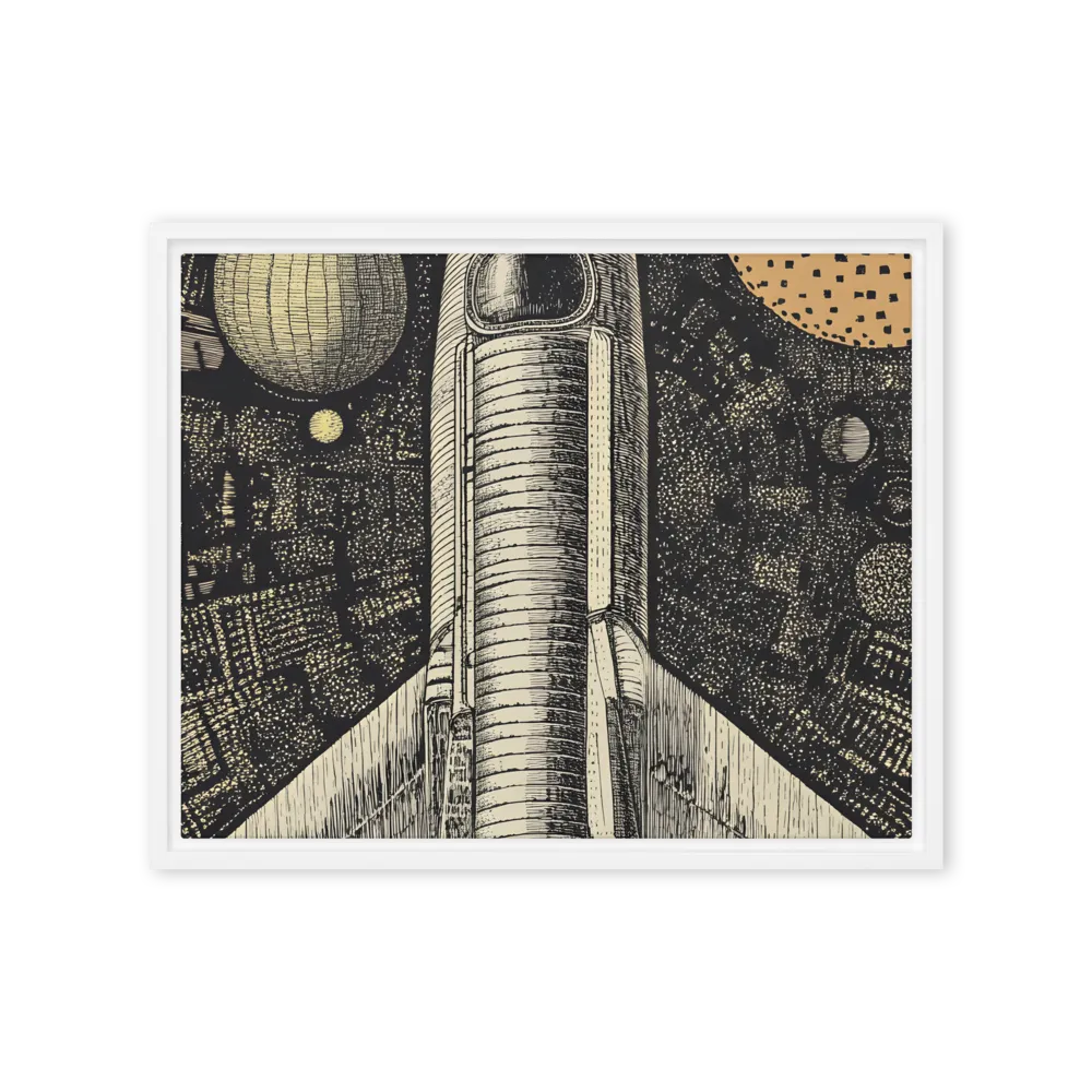 Voyage to the Unknown | Canvas with White Frame | 16″×20″