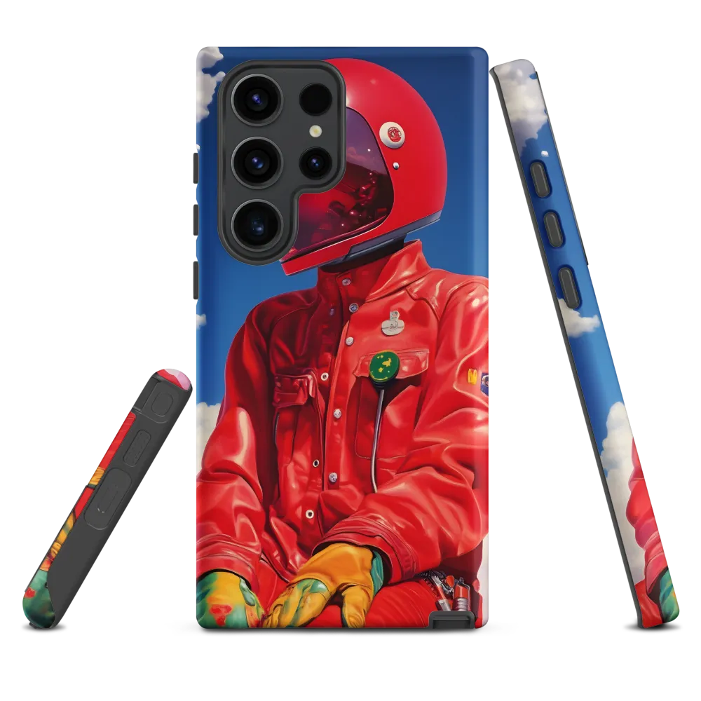 Astronaut in Crimson