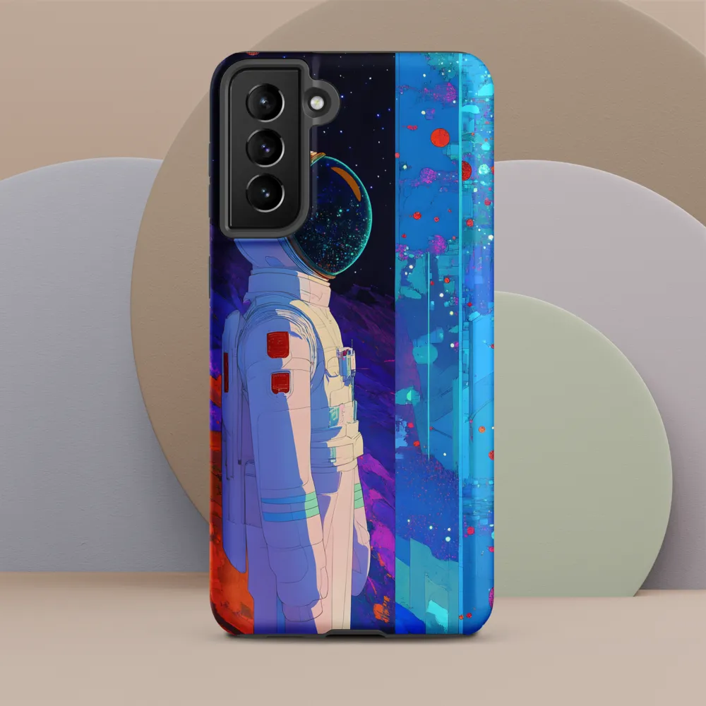 Cosmic Exploration: The Astronaut's Journey | Phone Case |  S21 Plus | Tough Case | Matte