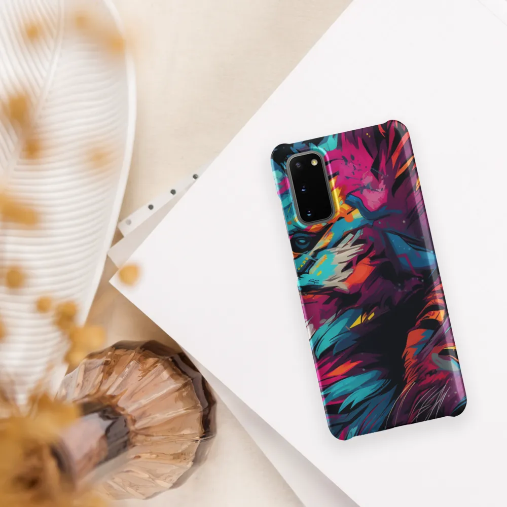 Vivid Majesty: The Modern Lion | Phone Case |  S20 | Snap Case | Matte