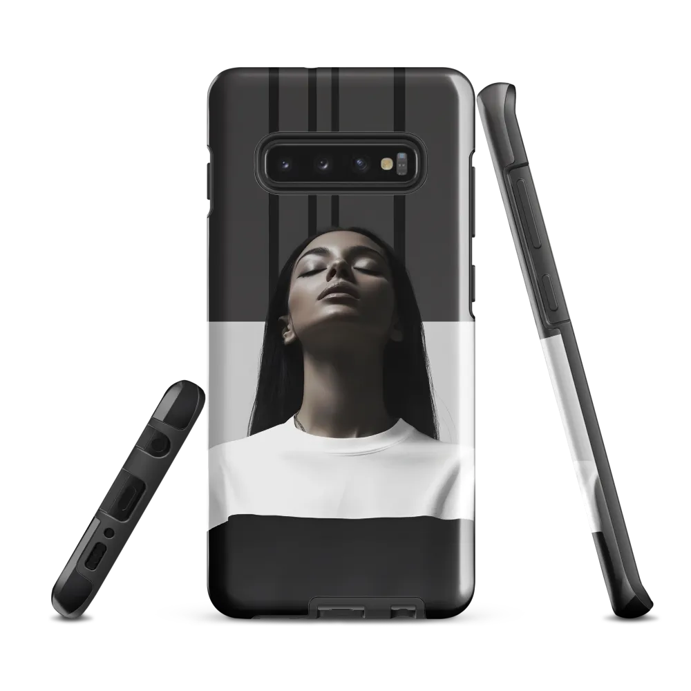 Serenity in Monochrome | Phone Case |  S10 Plus | Tough Case | Glossy