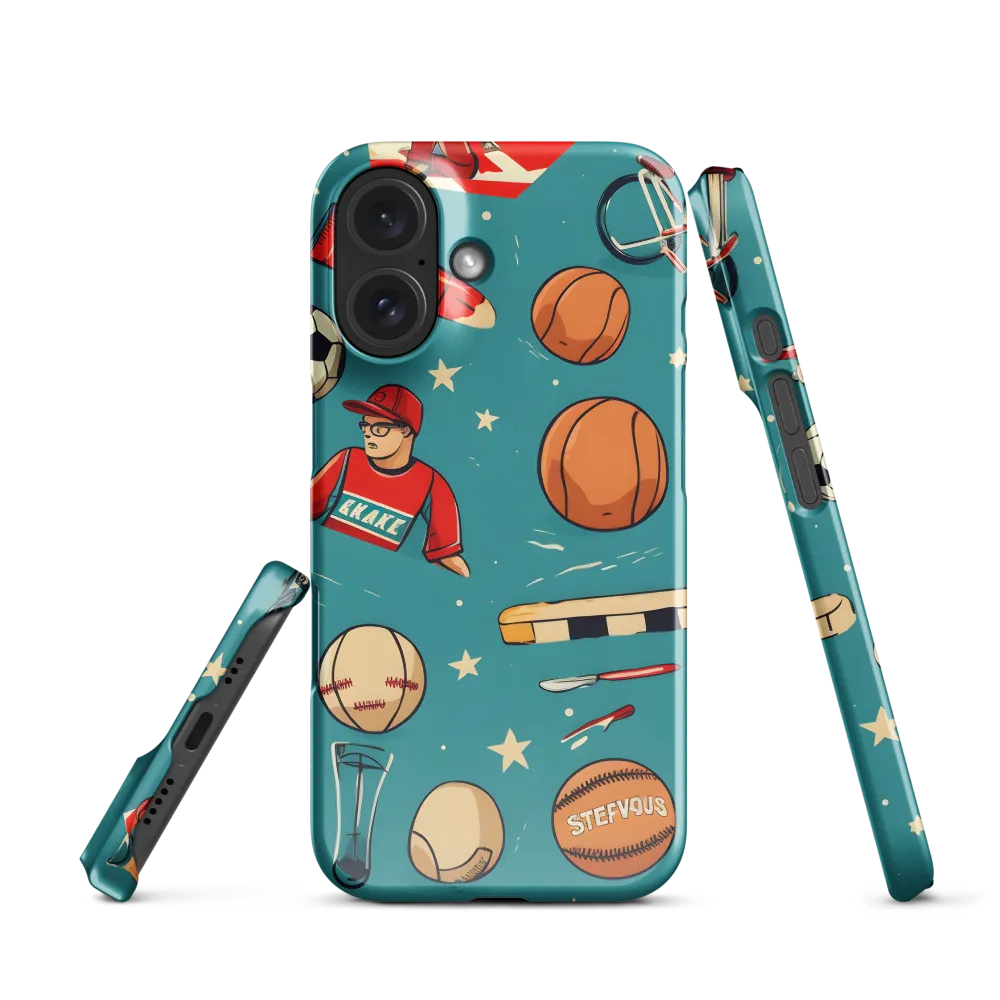 Playful Sports Medley | Phone Case |  16 | Snap Case | Glossy