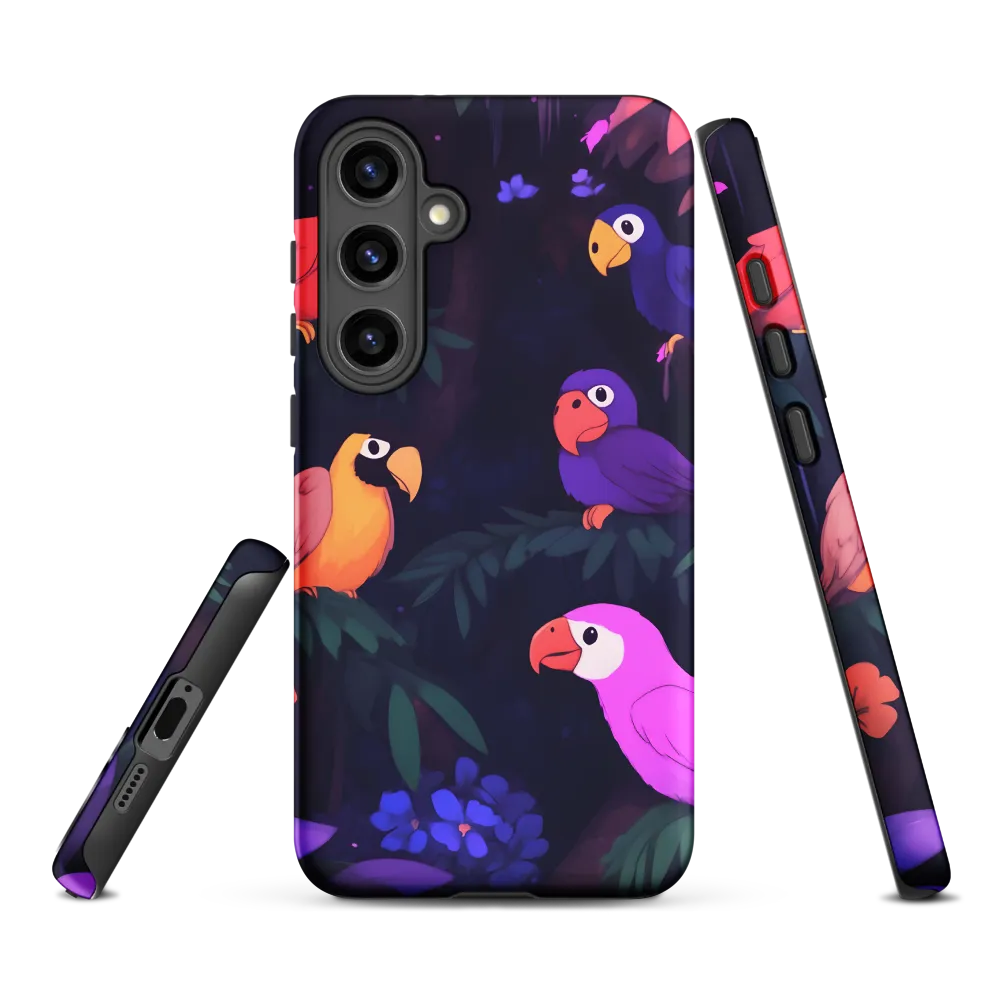 Tropical Parrot Playground | Phone Case |  S24 Plus | Tough Case | Matte