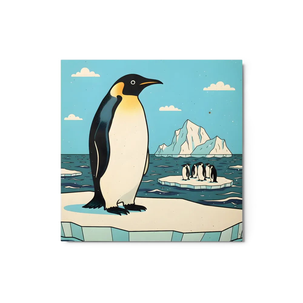 Emperor on Ice 
 Metal Print | 12″x 12″