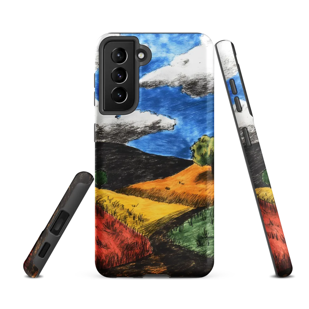 Path Through Colored Hills