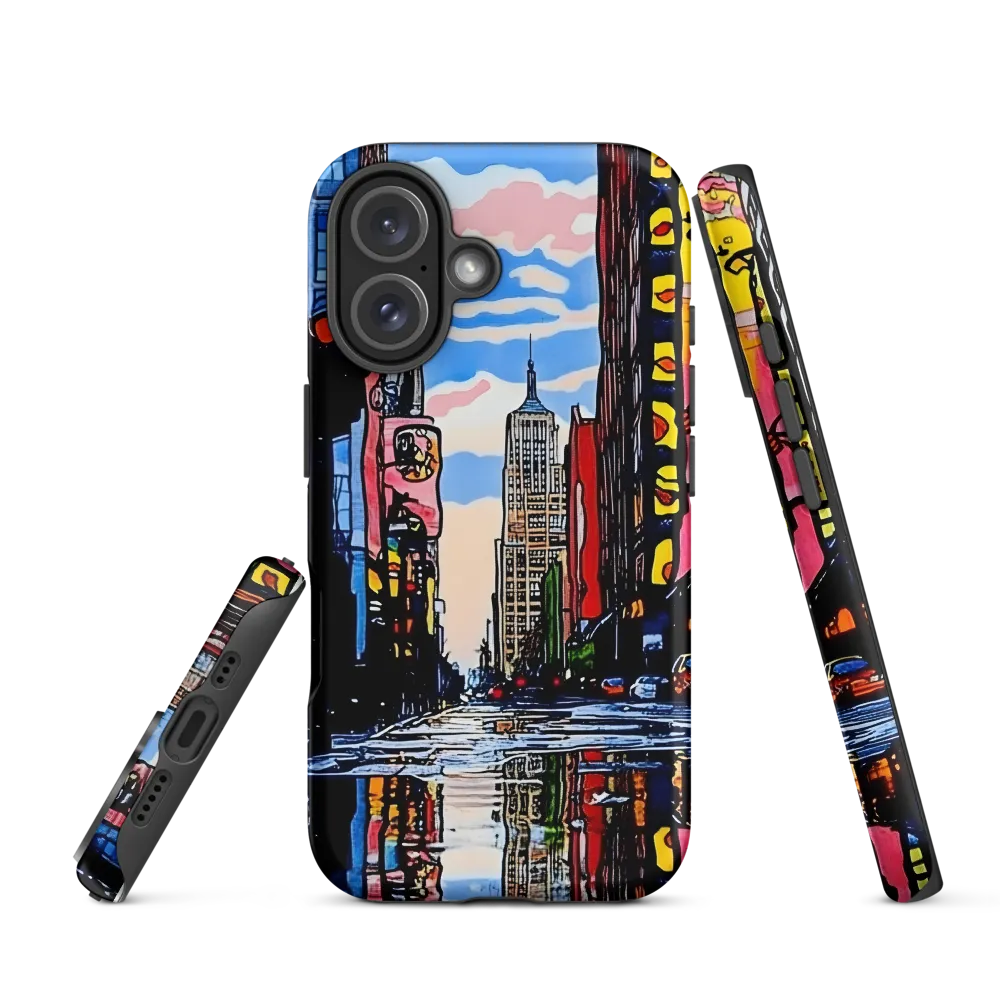 Reflections of a Vibrant City | Phone Case |  16 | Tough Case | Matte