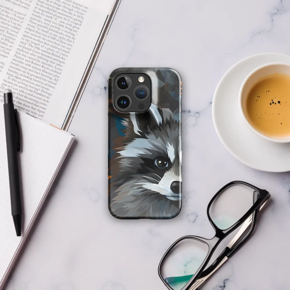 Whispers of Autumn: The Raccoon's Gaze | Phone Case |  16 Pro | Snap Case | Glossy