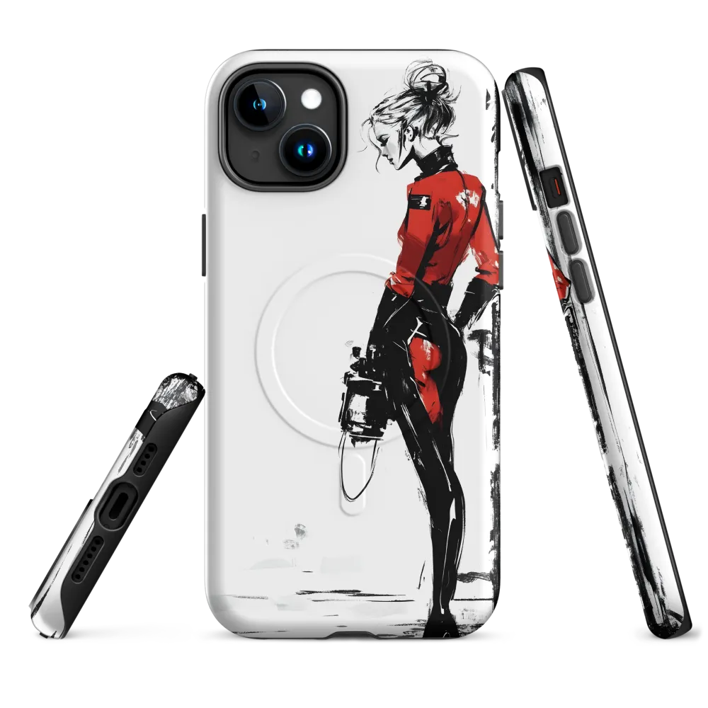The Edgy Elegance | Phone Case |  15 Plus | MagSafe® Tough Case | Matte