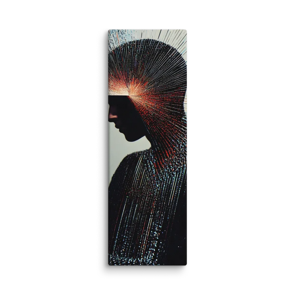 Radiant Reflection: An Abstract Journey of Thought | Canvas | 20″×60″