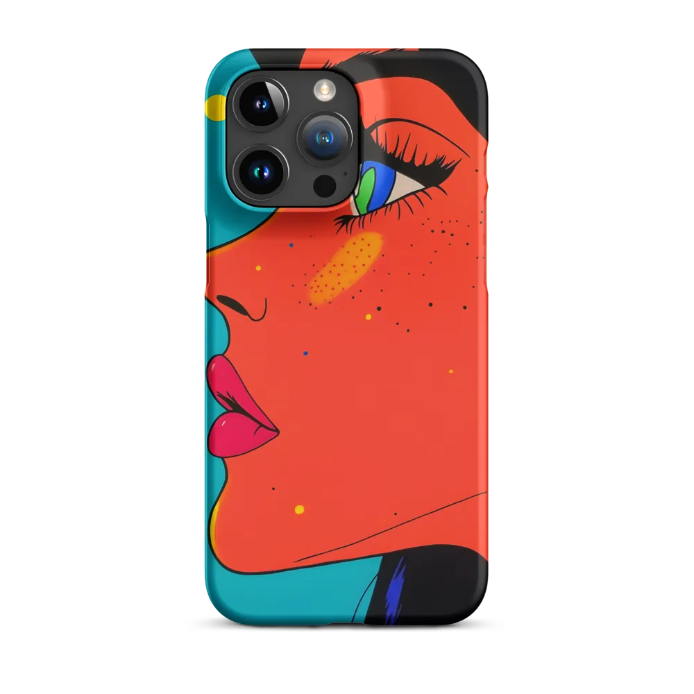Vibrant Feminine Profile in Pop Art