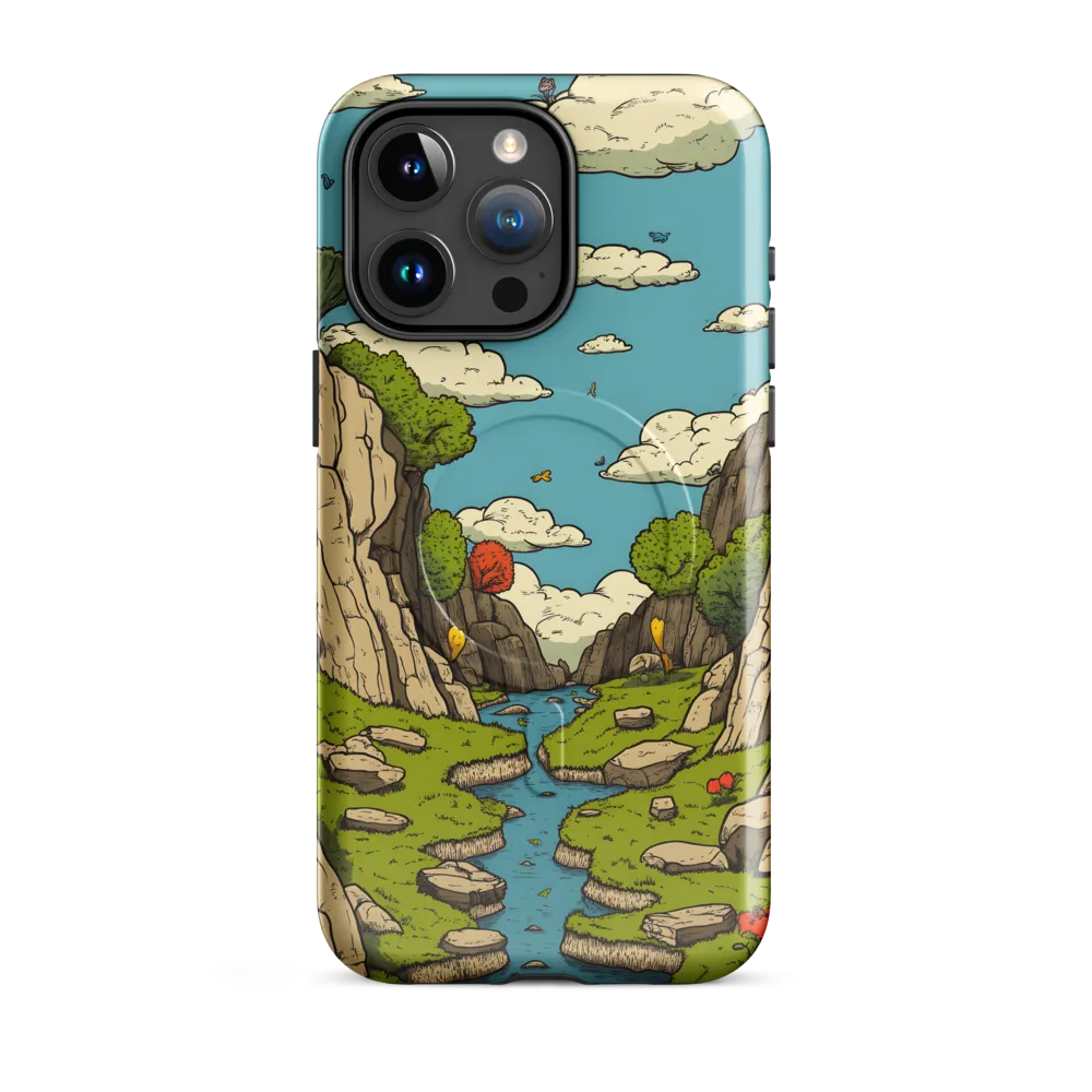 Whimsical Serenity: A Canyon Landscape