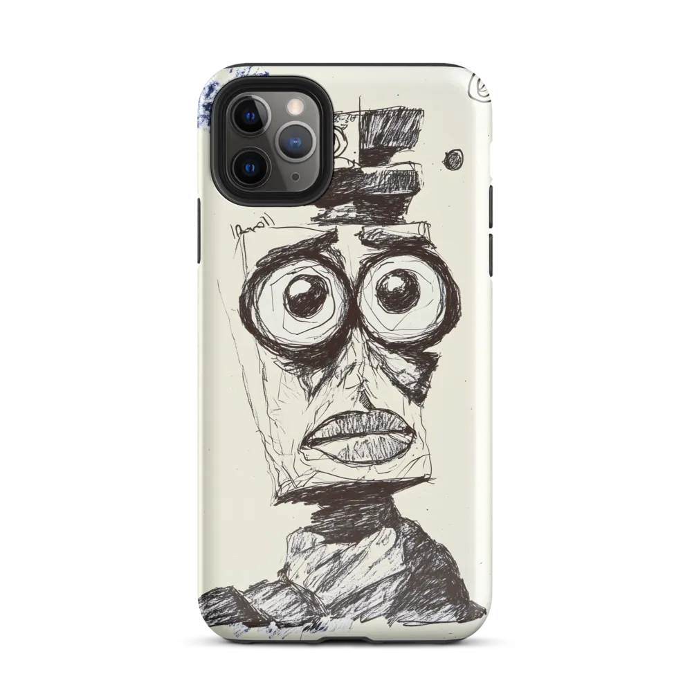 Abstract Surrealist Figure in Cubism | Phone Case |  11 Pro Max | Tough Case | Glossy