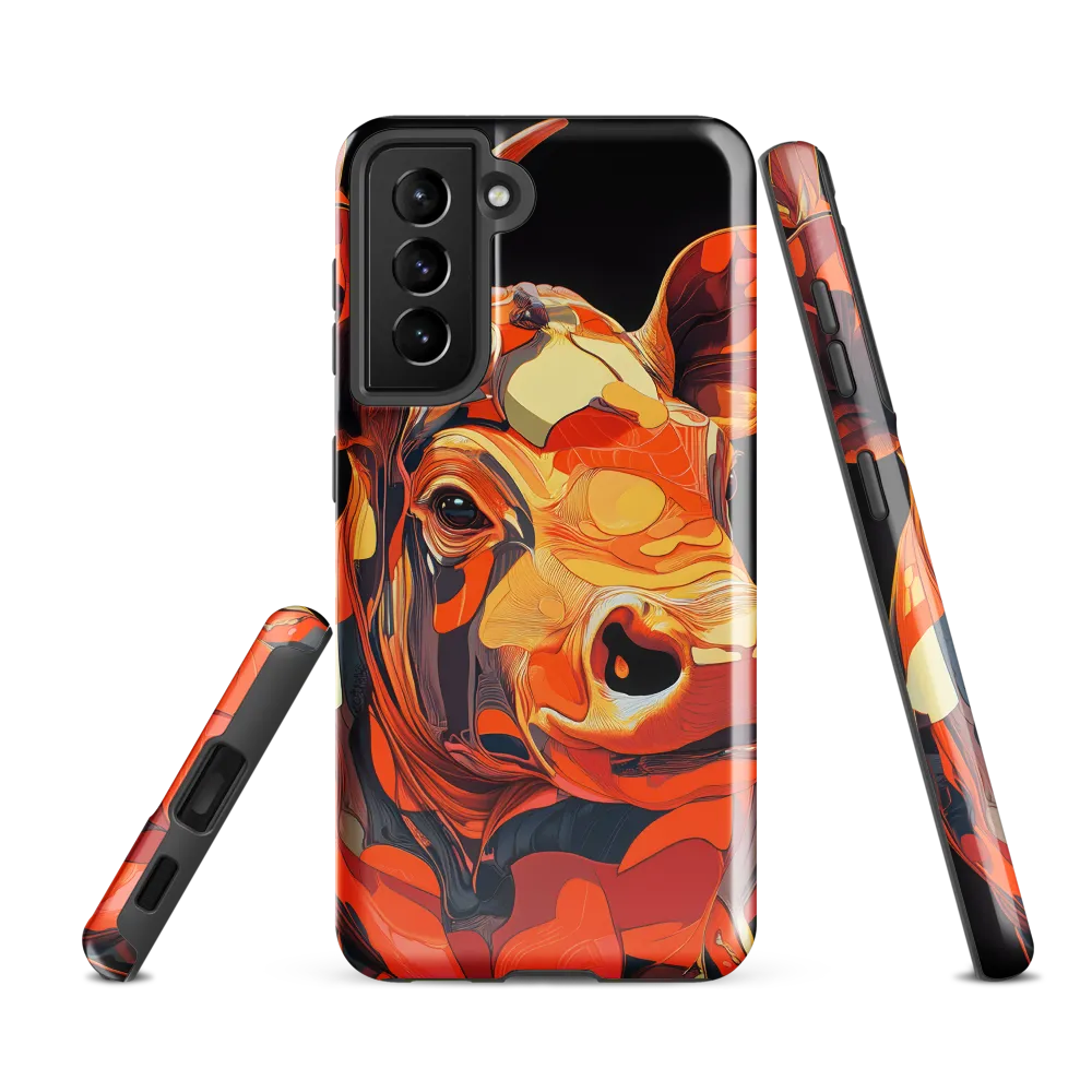 Modern Serenade: The Vibrant Cow