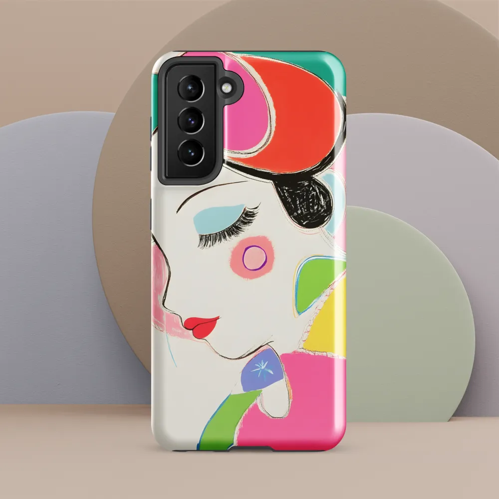 Whimsical Portrait in Colorful Abstraction