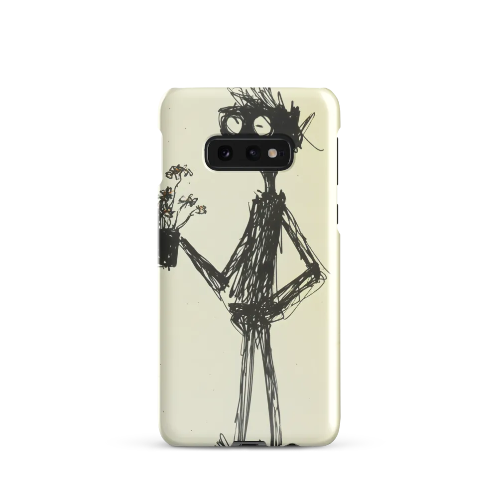 Whimsical Figure with Flowers