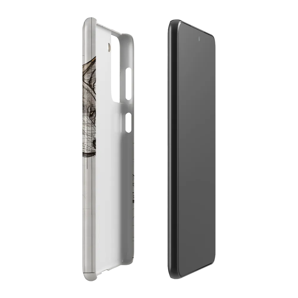 Geometric Harmony: The Essence of Wolves | Phone Case |  S21 Plus | Snap Case | Matte