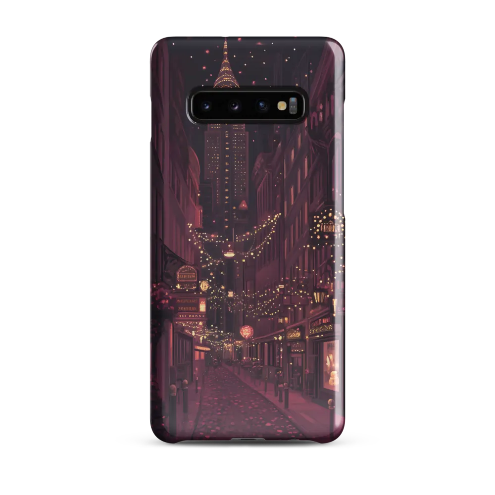 Nostalgic Nights: A Twilight Stroll in the City | Phone Case |  S10 Plus | Snap Case | Glossy