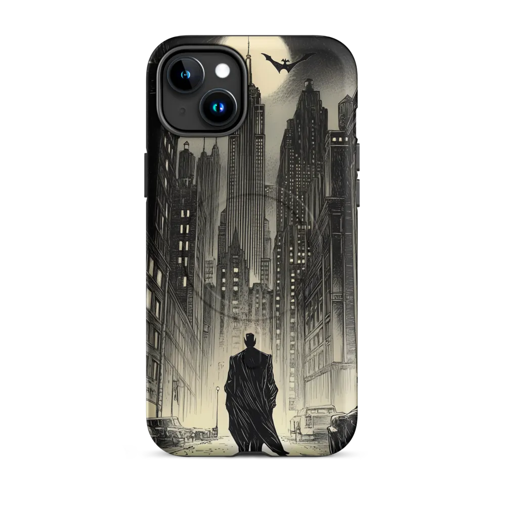 Shadows of the Gotham Night | Phone Case |  15 Plus | MagSafe® Tough Case | Matte