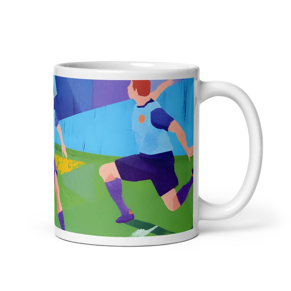 Dynamic Duel on the Field | Mug with White inside | 11 oz