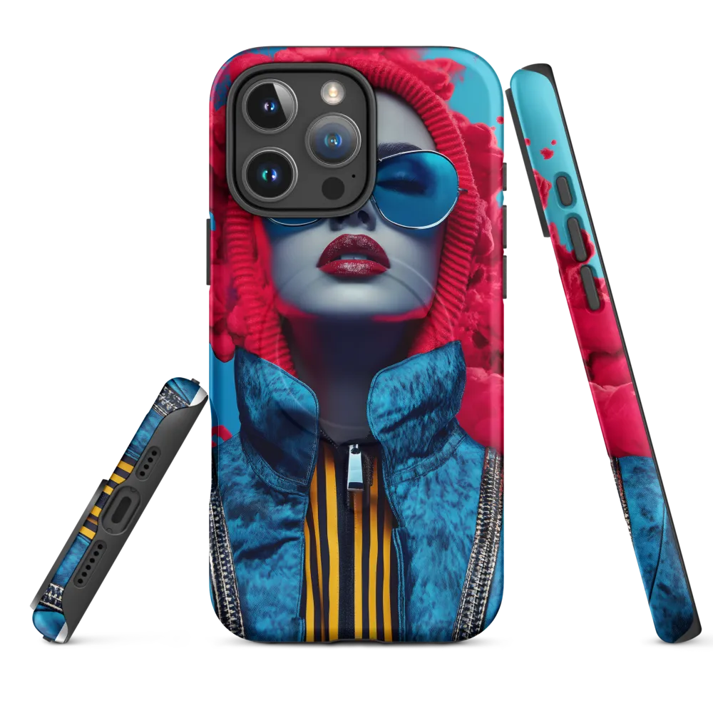 Bold Elegance in Digital Fashion | Phone Case |  16 Pro Max | MagSafe® Tough Case | Matte