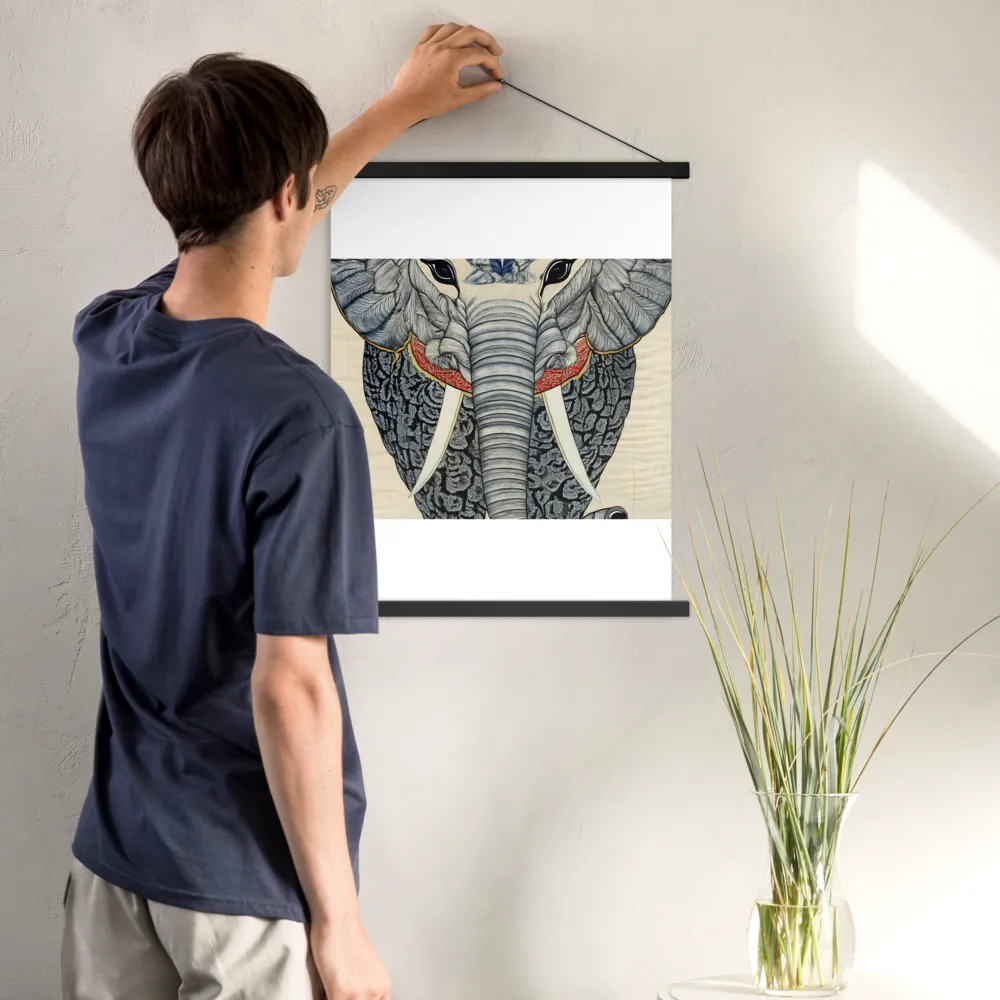 Majesty of the Elephant | Poster With Black Wood Hanger | 18″×24″