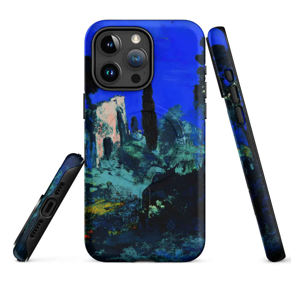 Moonlit Ruins with Cypress