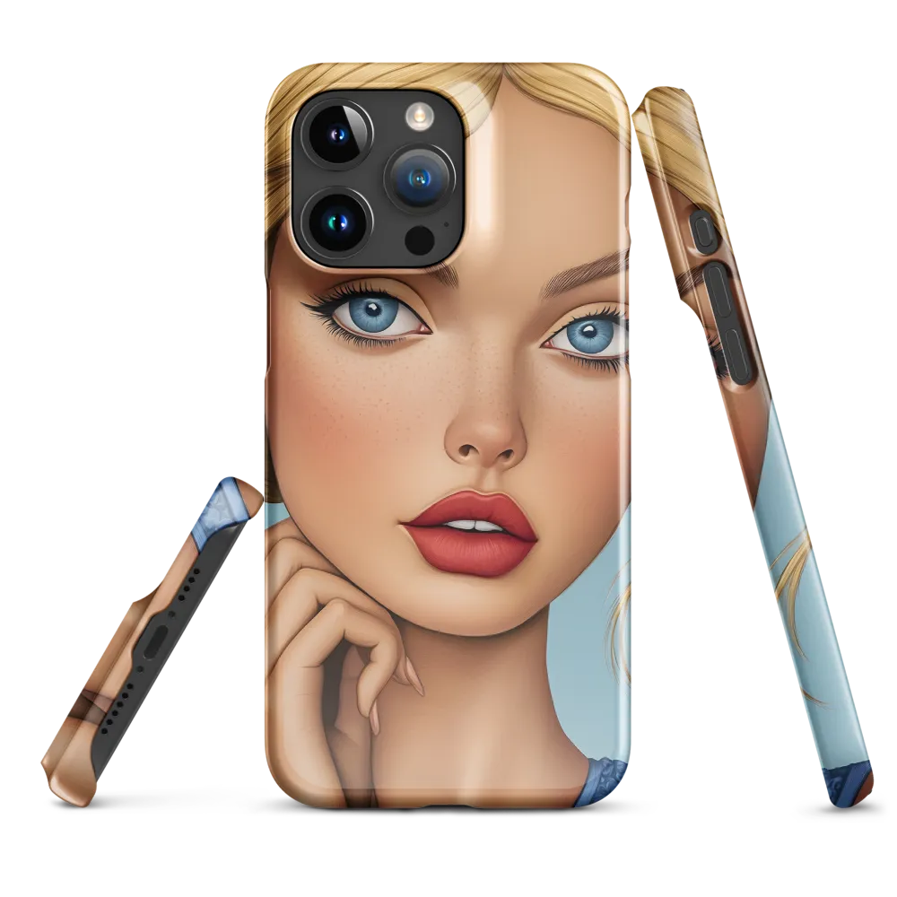 Serenity in Blue | Phone Case |  15 Pro Max | Snap Case | Glossy