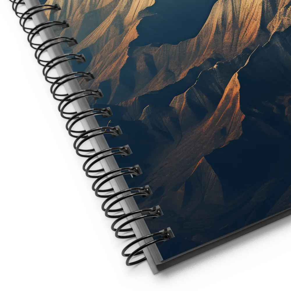 Majestic Mountains: An Aerial Serenity | Spiral Notebook