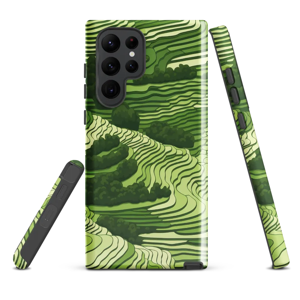 Waves of Green: An Abstract Landscape