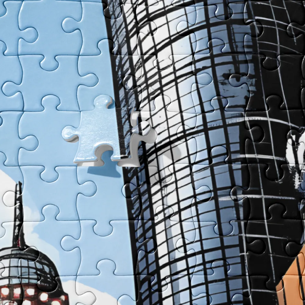 Urban Pulse: A Comic Cityscape | Jigsaw Puzzle | 252/520 pieces